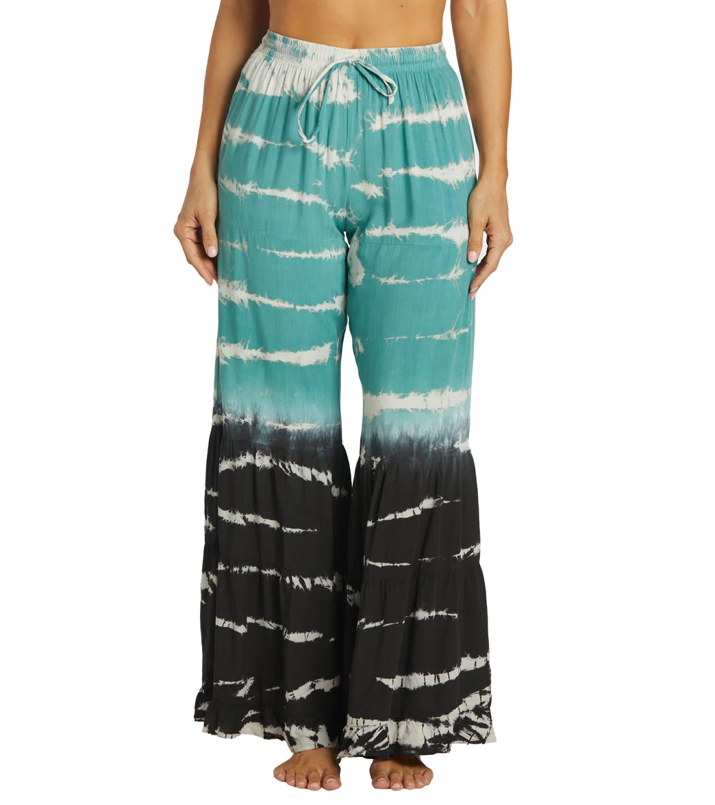 Yak & Yeti Boho Tiered Palazzo Tie Dye Pants - Image 14