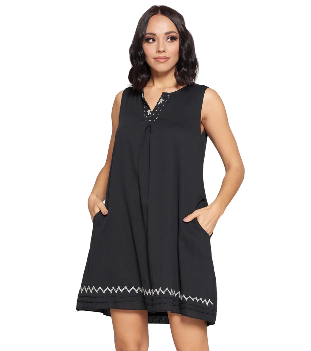 Yak & Yeti Dress Handstitched Details Layered Hem - Image 16