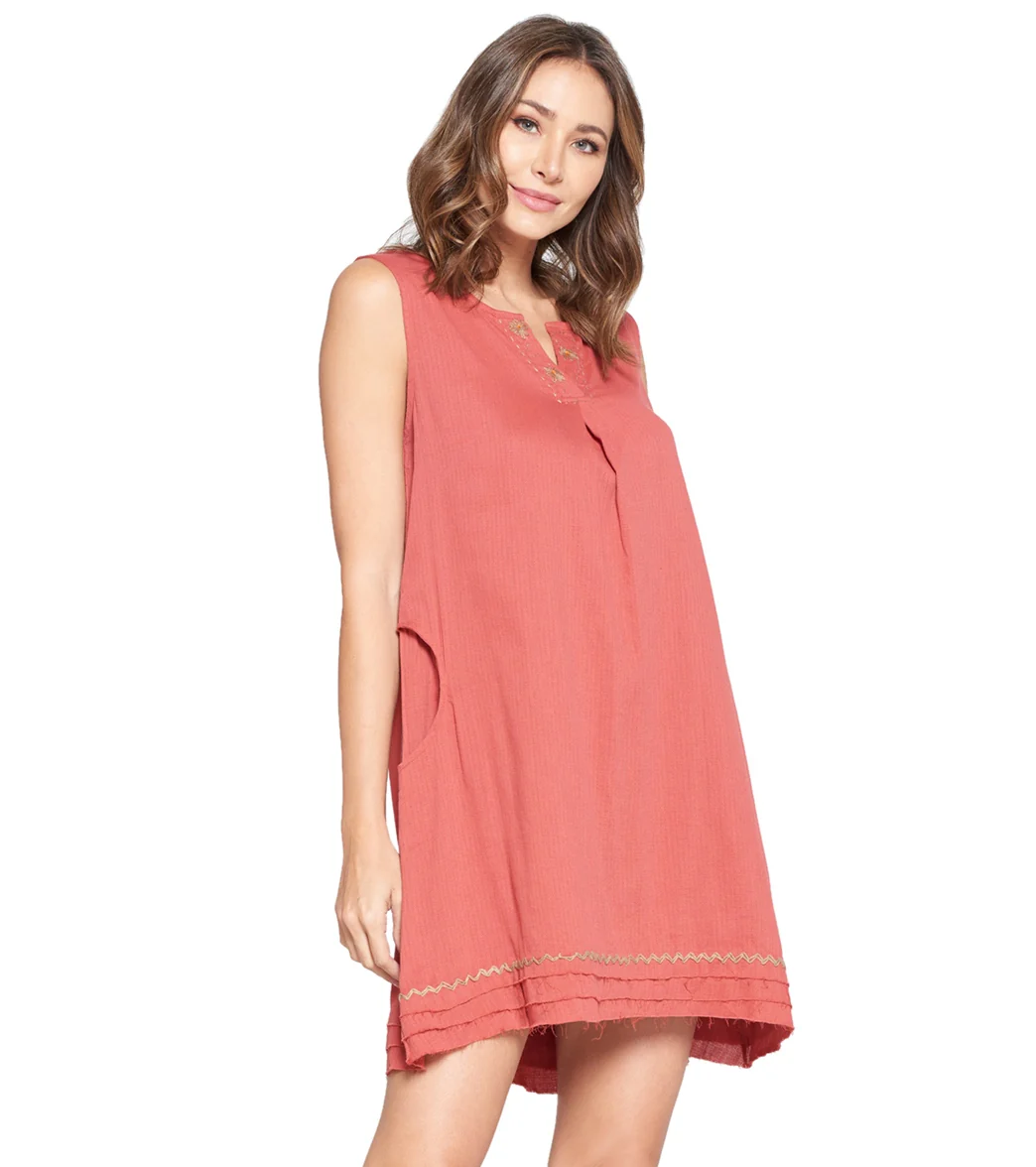 Yak & Yeti Dress Handstitched Details Layered Hem - Image 2