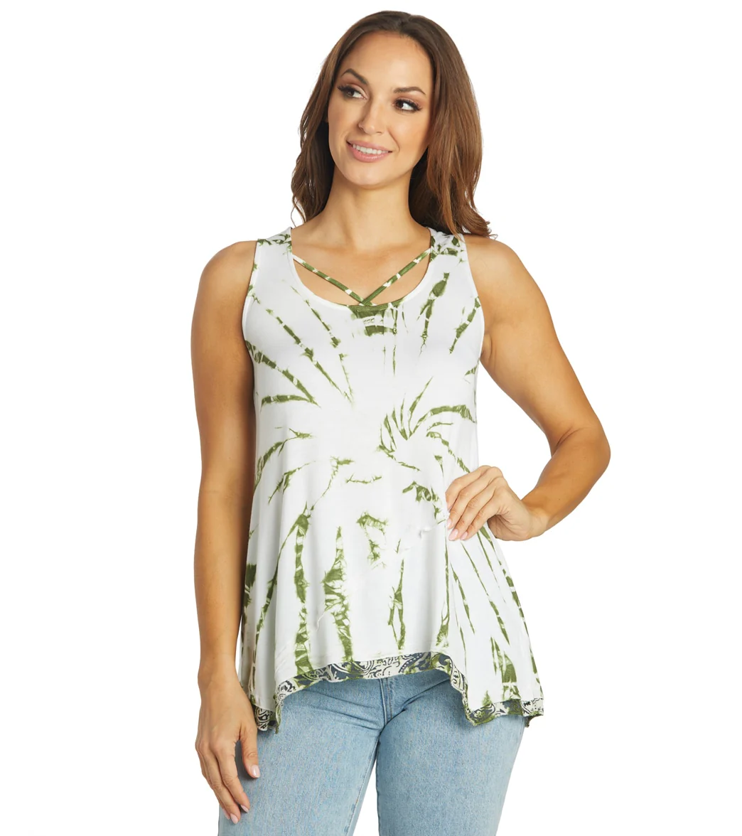 Yak & Yeti Groovy Tie Dye Burnout Tank - Image 8