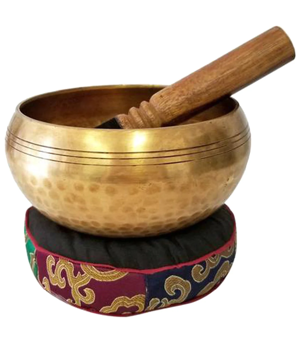 Yak & Yeti Hand Hammered Carved Tibetan Singing Bowl - Image 4