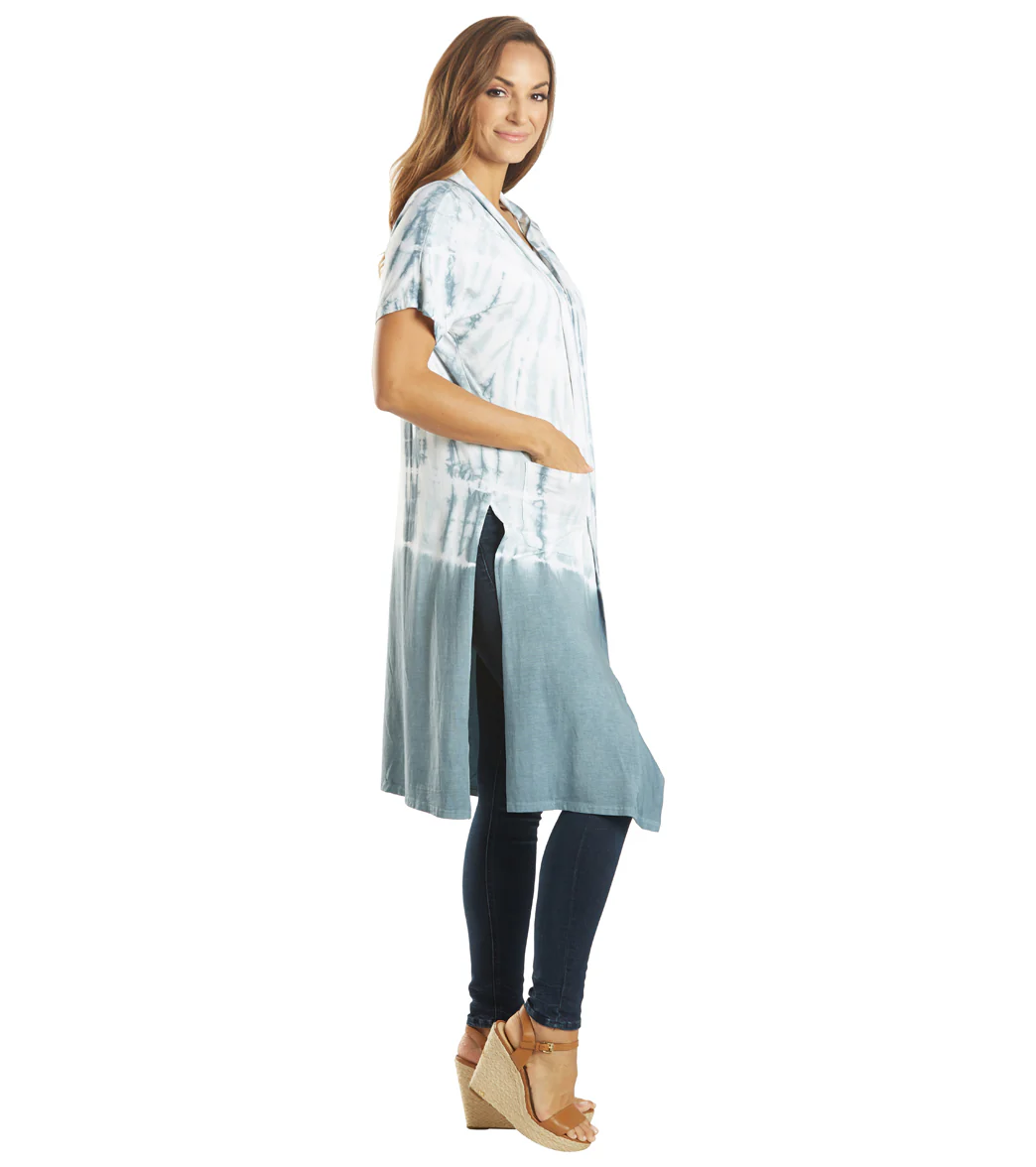 Yak & Yeti Kimono Wrap Tie Dye With Pockets - Image 2