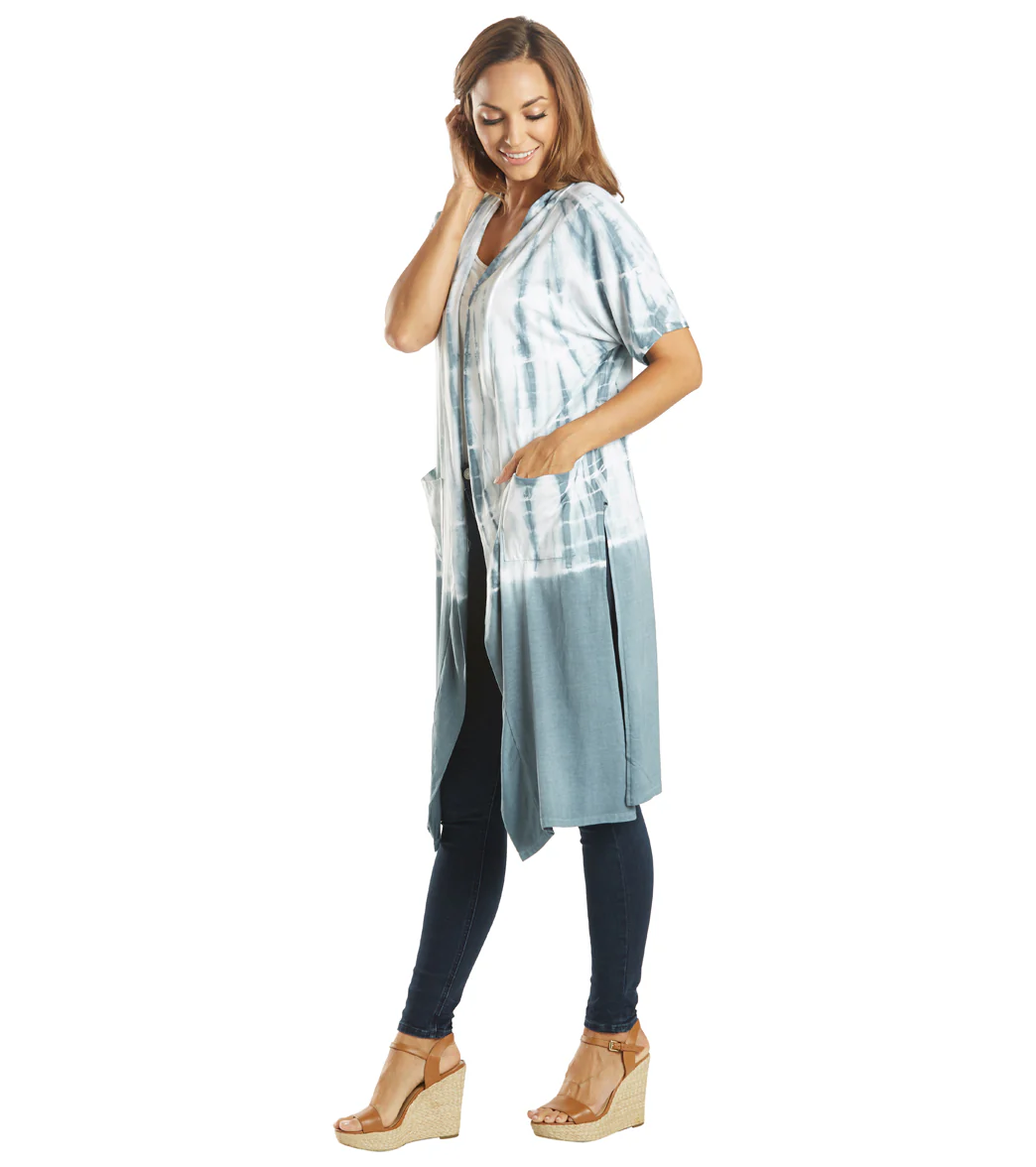 Yak & Yeti Kimono Wrap Tie Dye With Pockets - Image 4