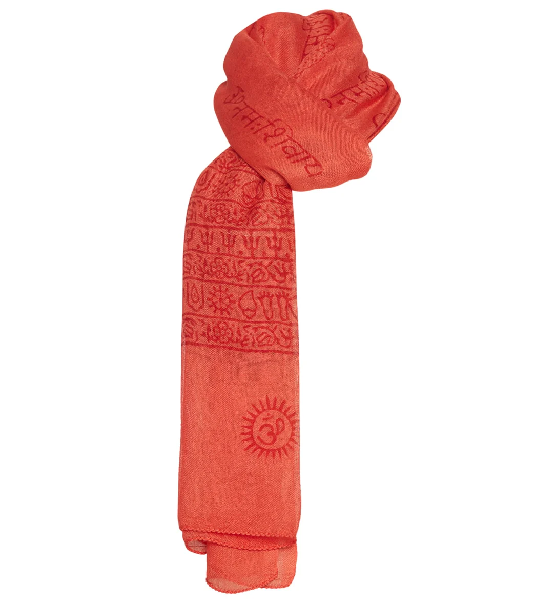 Yak & Yeti Mantra Om Printed Rayon Scarves - Image 21