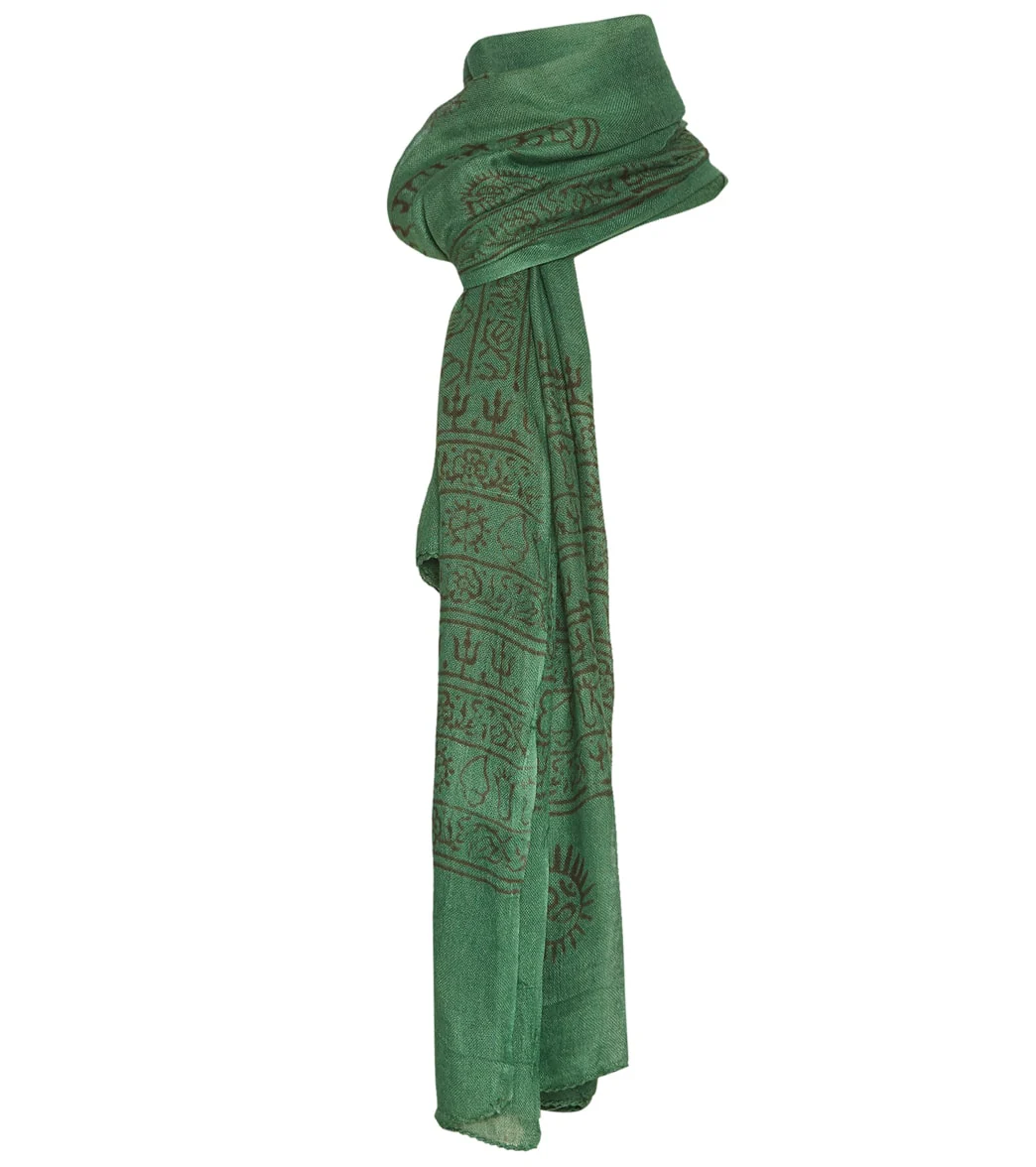 Yak & Yeti Mantra Om Printed Rayon Scarves - Image 28