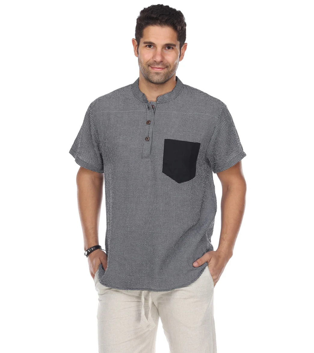 Yak & Yeti Men's Button Up Kurta Shirt - Image 15