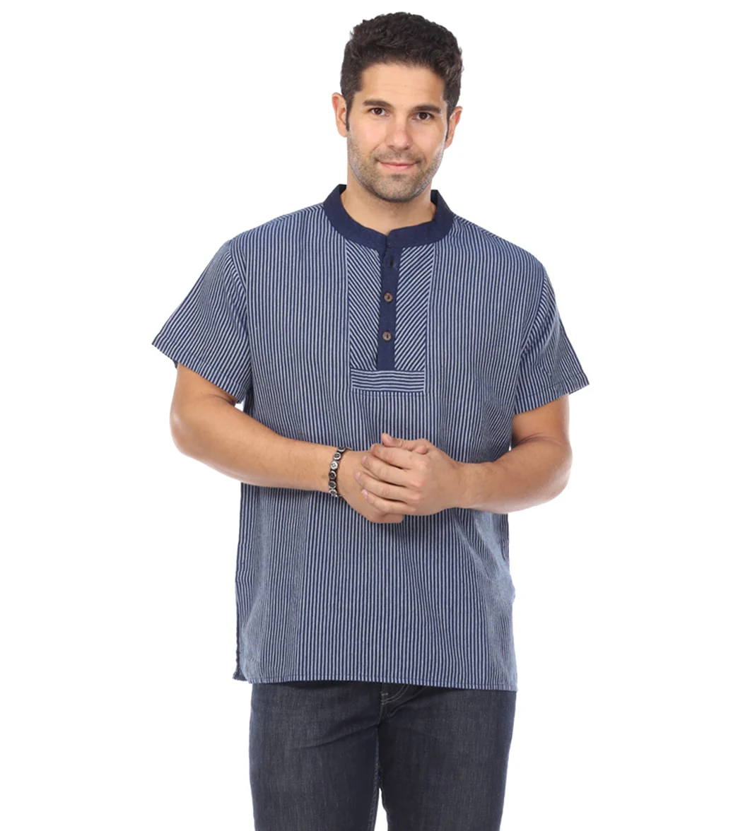 Yak & Yeti Men's Striped Button Up Shirt - Image 10
