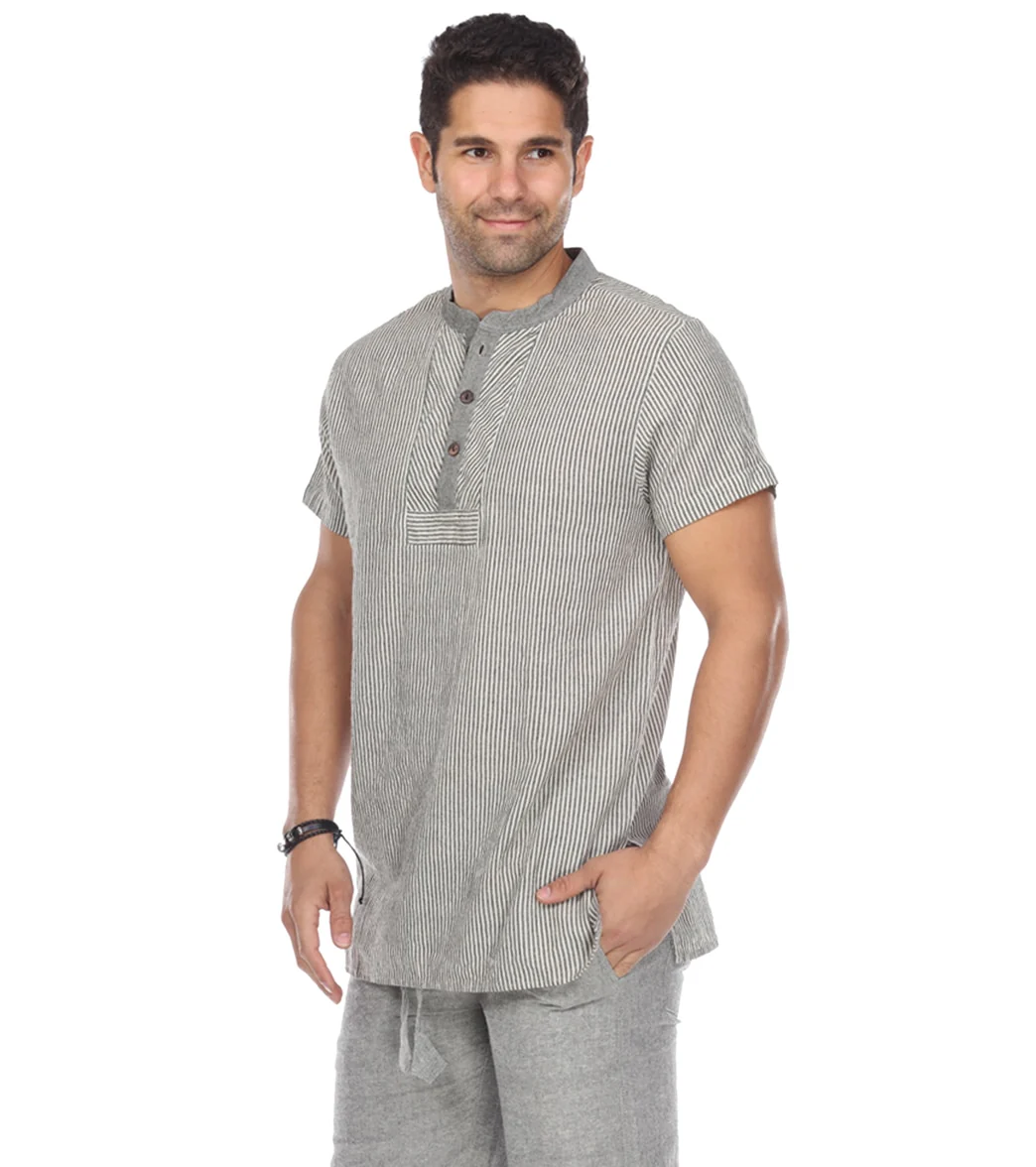 Yak & Yeti Men's Striped Button Up Shirt - Image 2