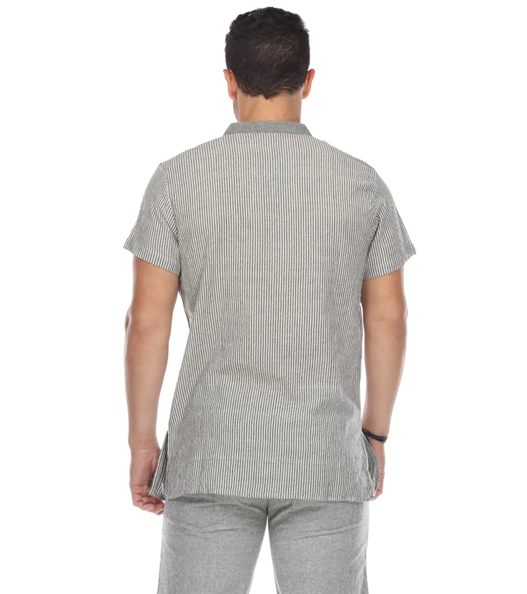 Yak & Yeti Men's Striped Button Up Shirt - Image 3