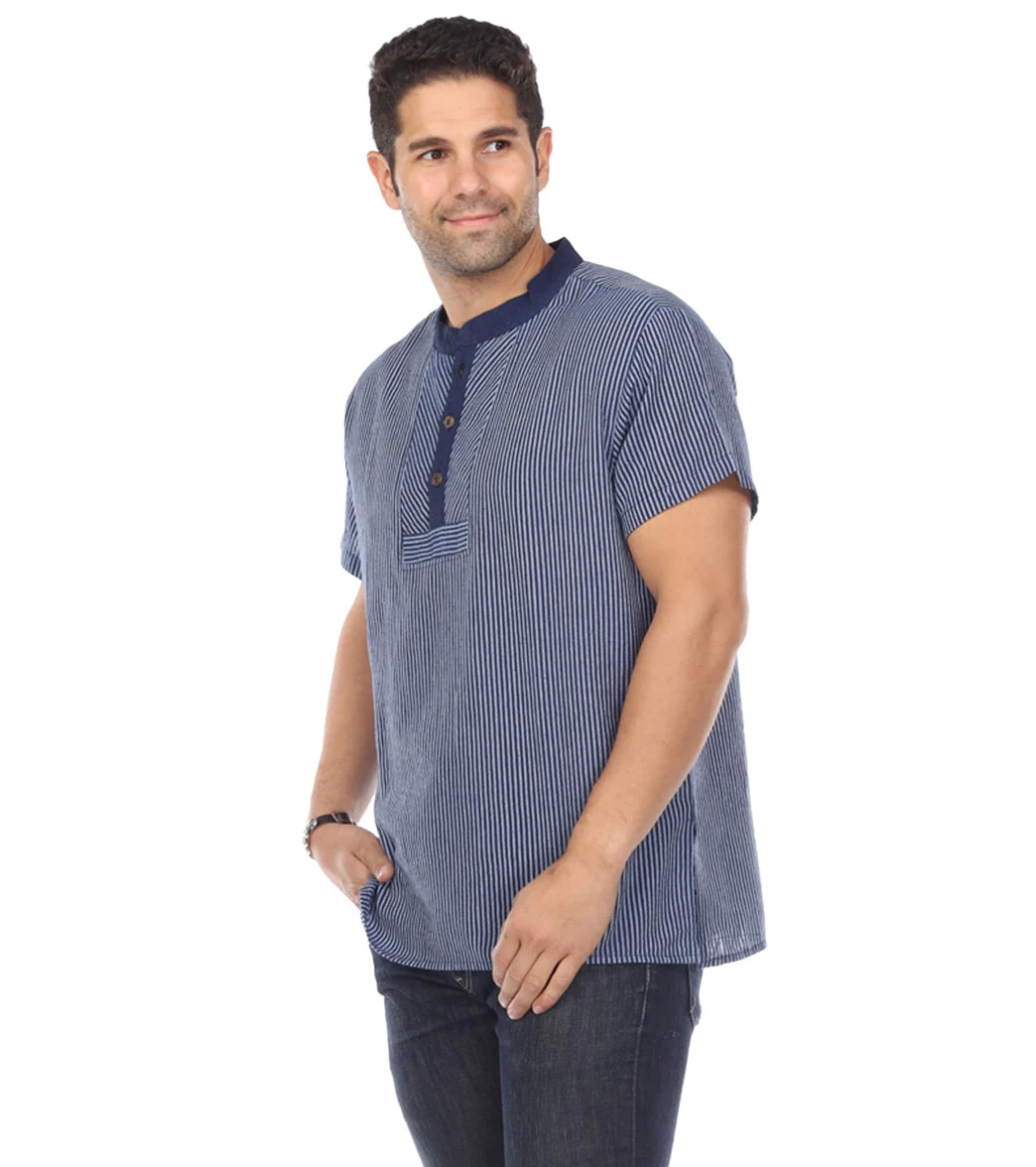 Yak & Yeti Men's Striped Button Up Shirt - Image 7