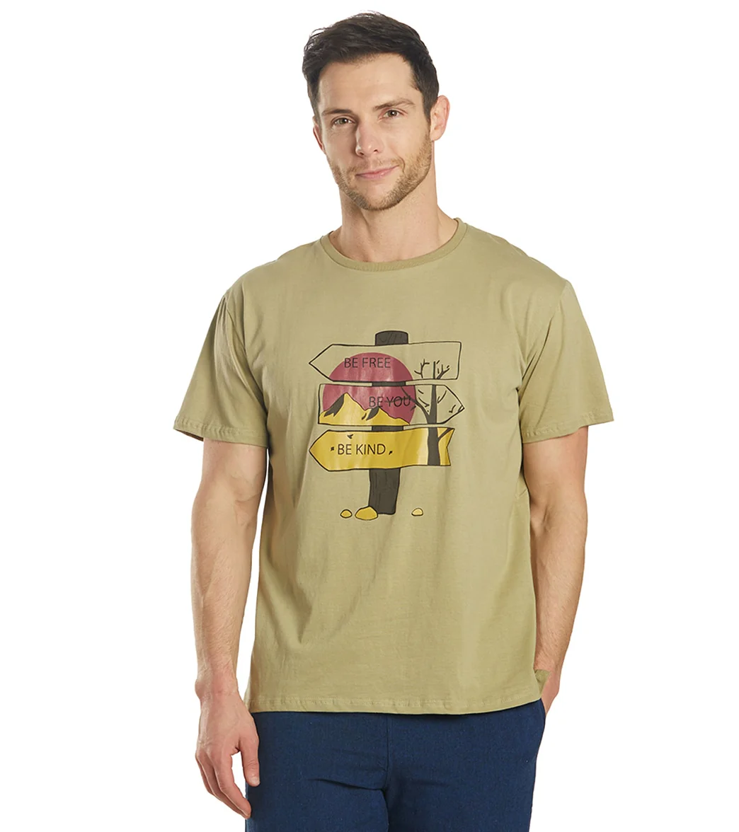 Yak & Yeti Men's T Shirt Be Free Be Kind - Image 8