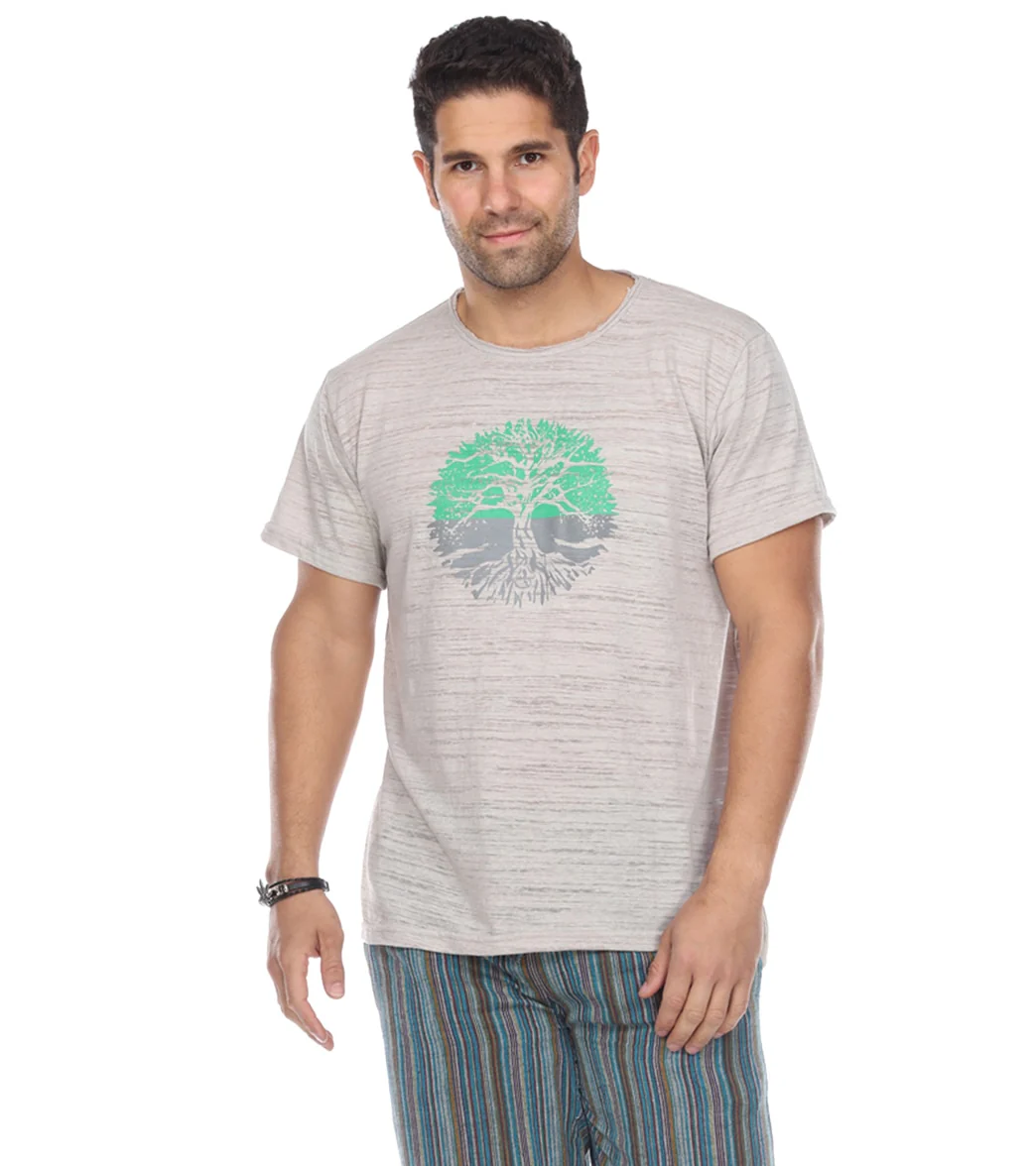Yak & Yeti Men's T-Shirt Tree Of Life Print - Image 6