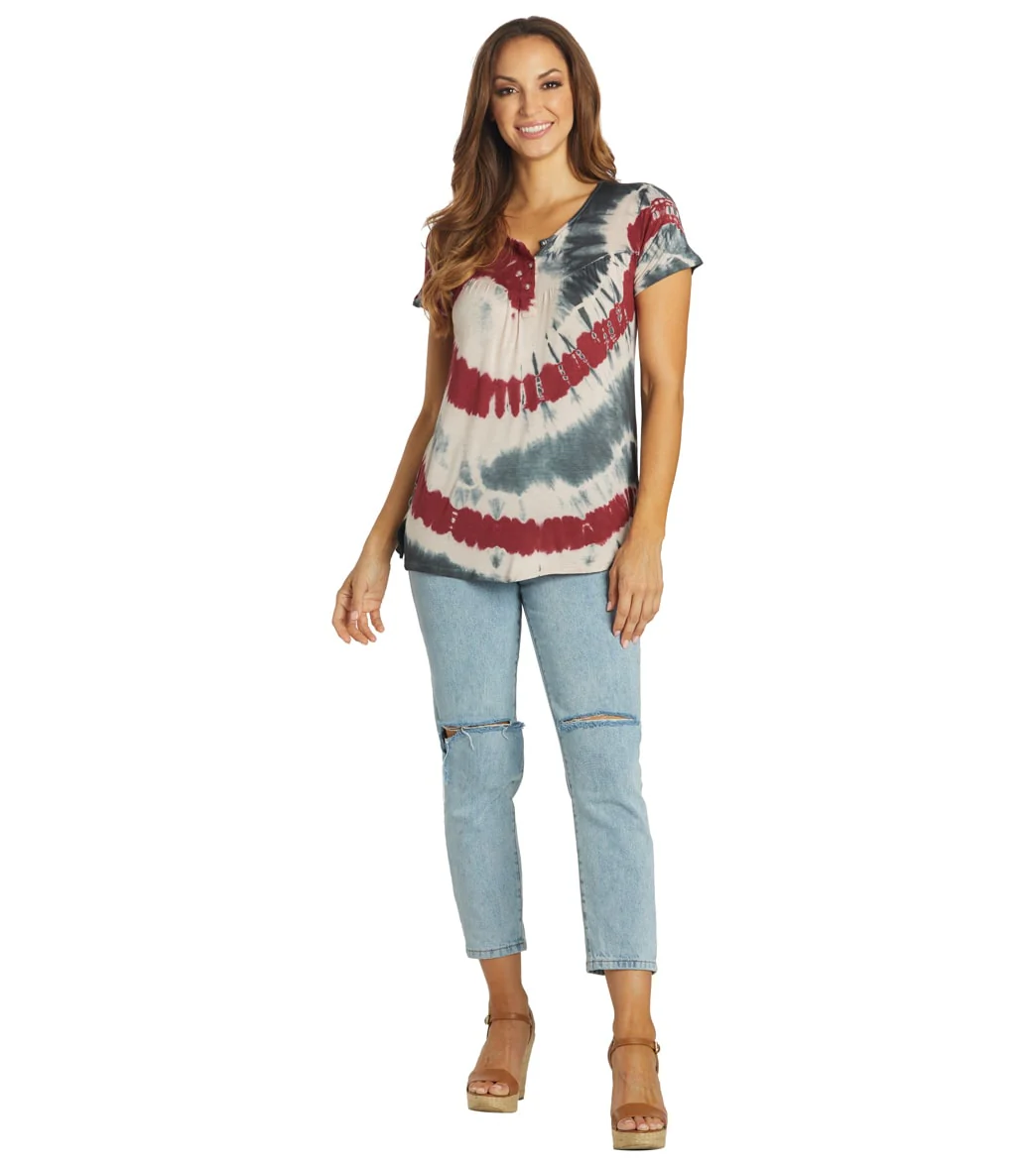 Yak & Yeti Spiral Tie Dye Loose Fit Tee - Image 4