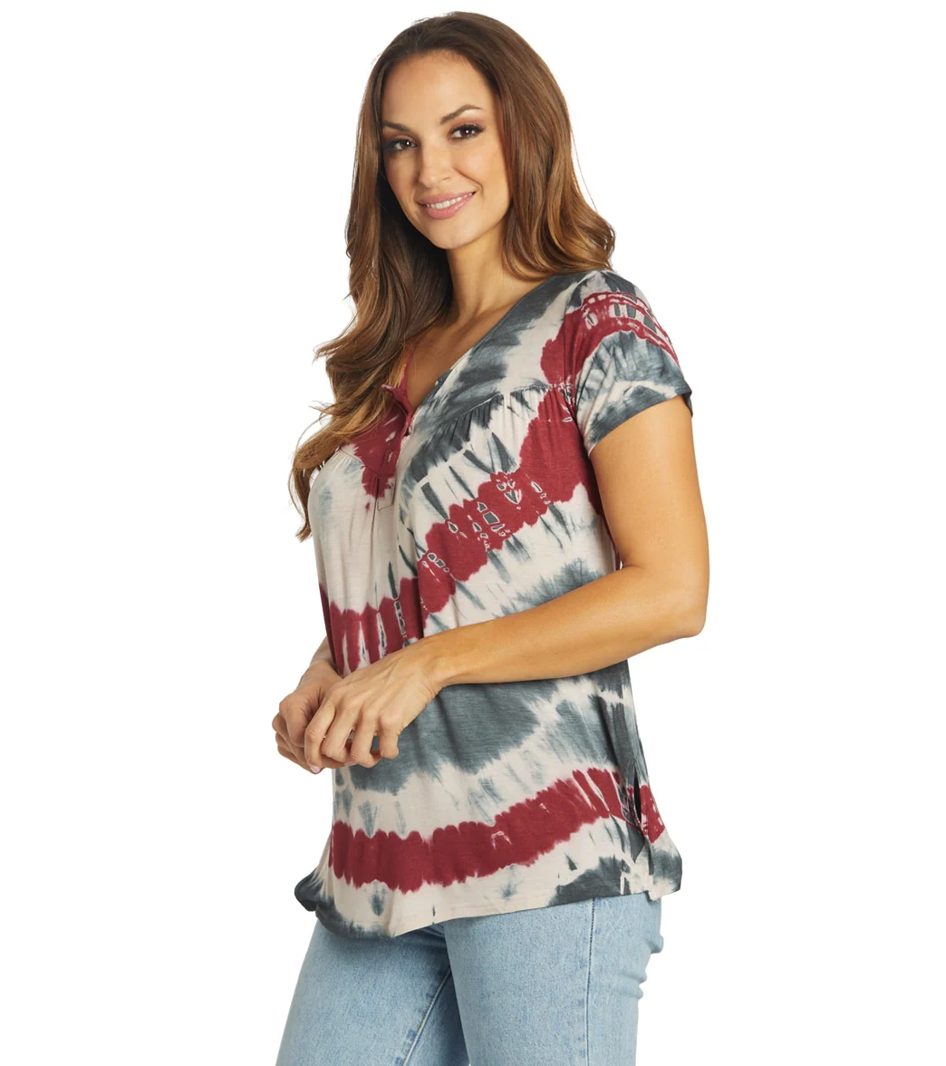Yak & Yeti Spiral Tie Dye Loose Fit Tee - Image 5