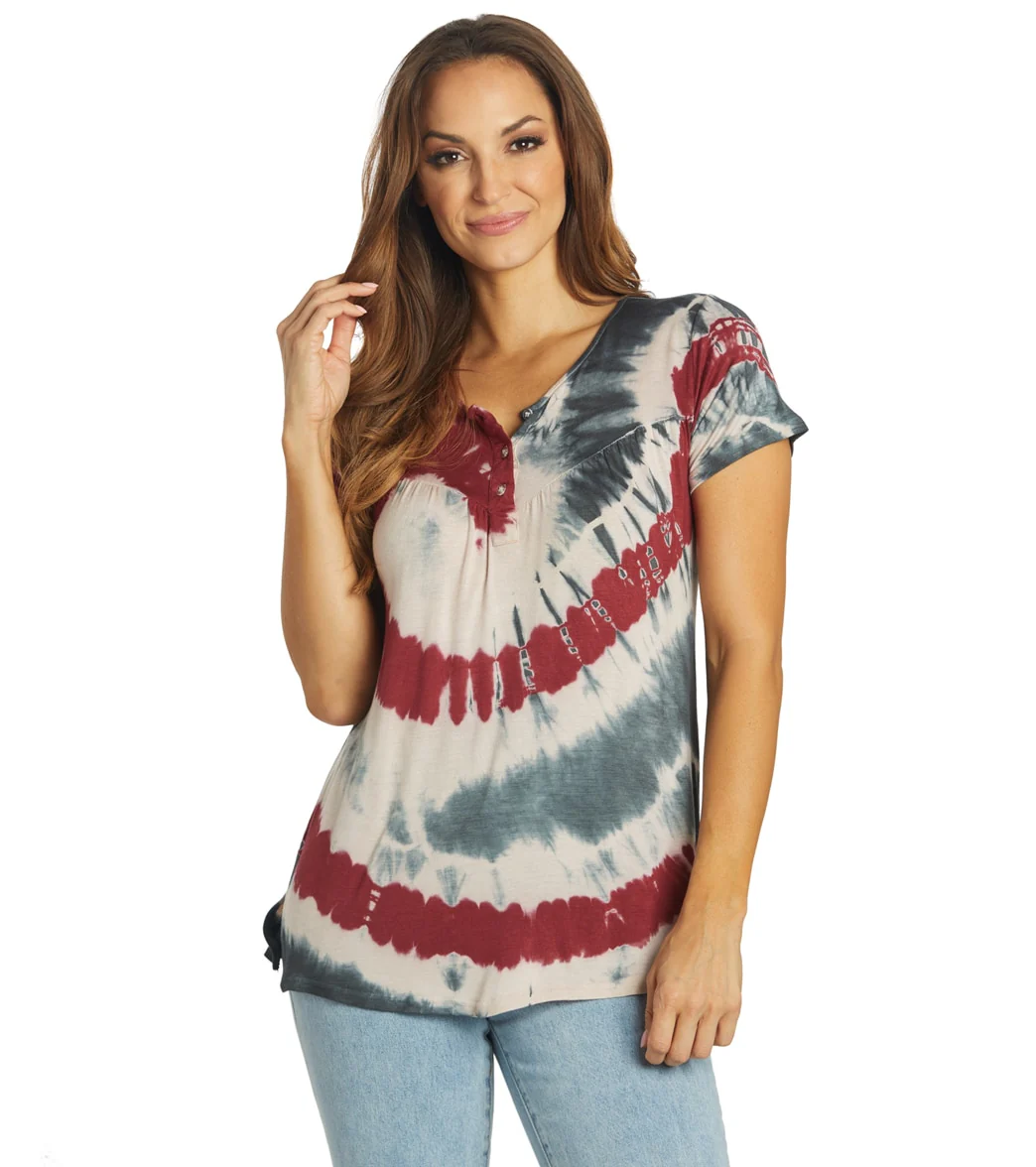 Yak & Yeti Spiral Tie Dye Loose Fit Tee - Image 7