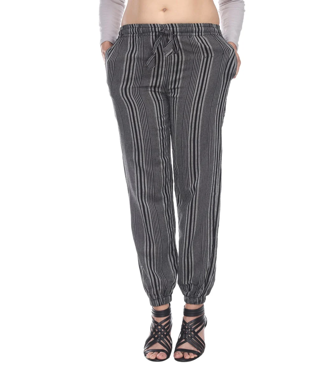 Yak & Yeti Striped Harem Jogger Lounging Pants - Image 6