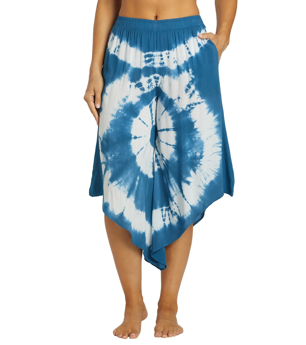 Yak & Yeti Tie Dye Cropped Bohemian Style Pants - Image 8