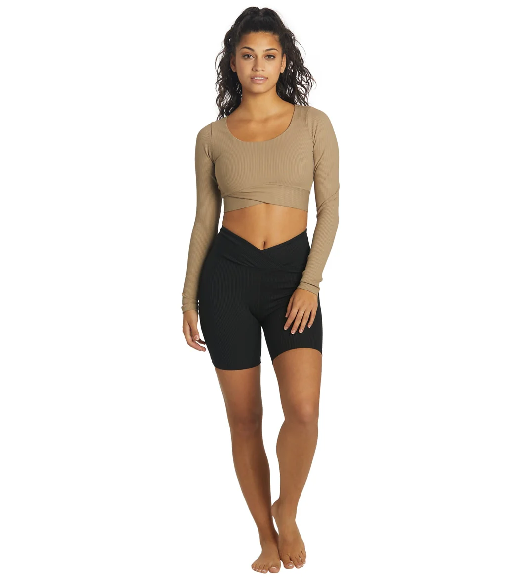 Year of Ours Ribbed V Crop Long Sleeve - Image 11