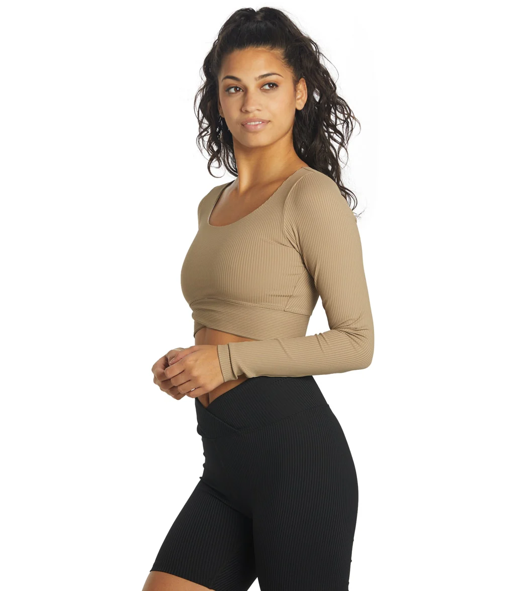 Year of Ours Ribbed V Crop Long Sleeve - Image 12