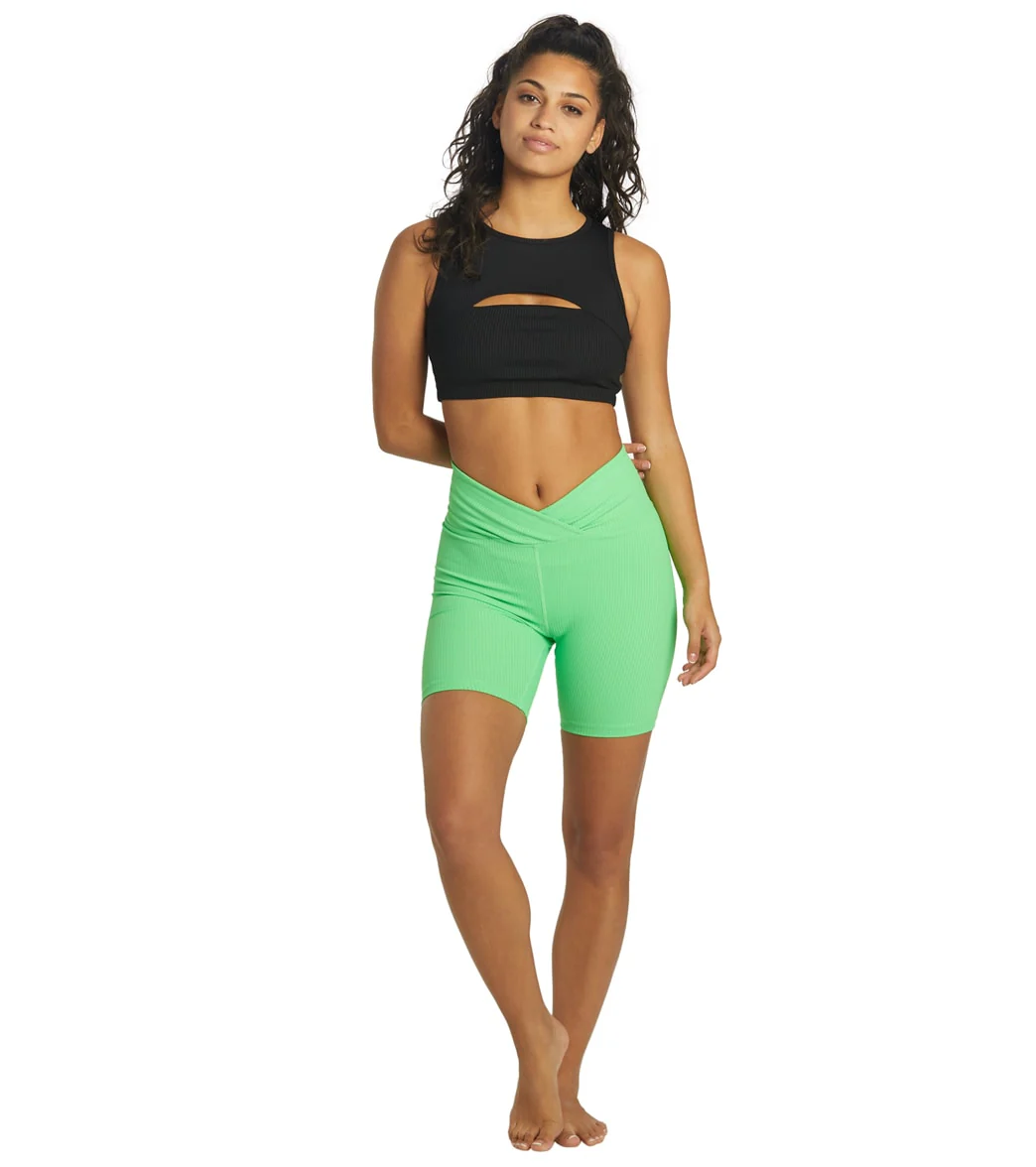 Year of Ours Ribbed V Waist Biker Shorts - Image 24