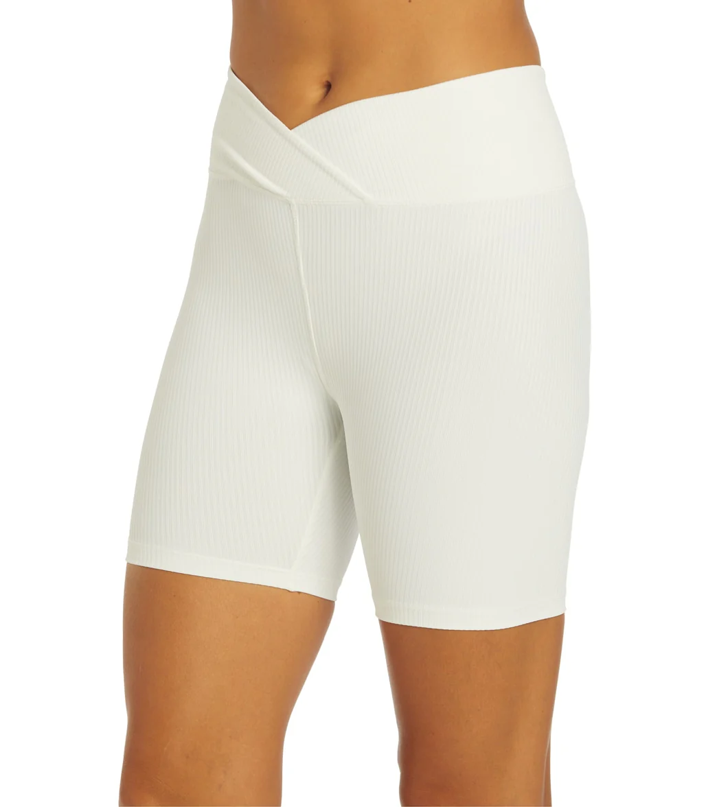 Year of Ours Ribbed V Waist Biker Shorts - Image 9