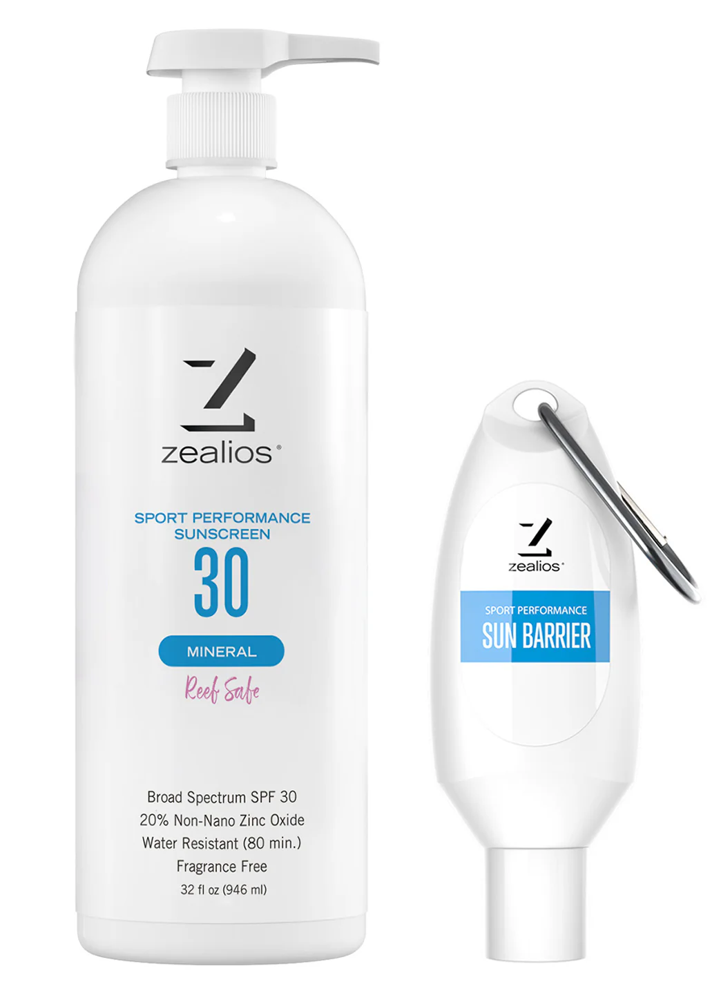 Zealios Skin Care Sport Performance Mineral with Reef Safe SPF 30 Sunscreen, 32 oz - Image 3