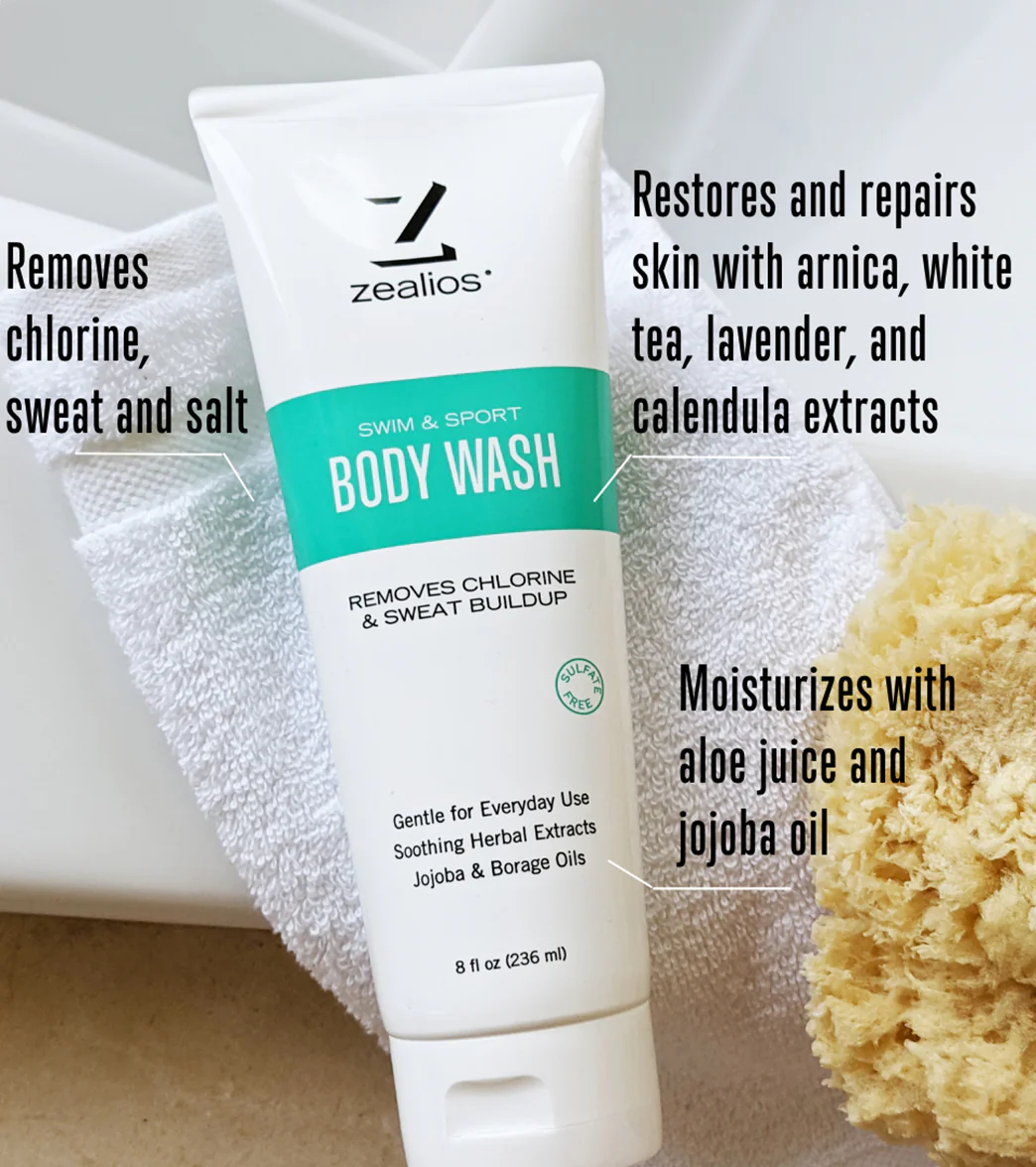 Zealios Skin Care Swim and Sport Body Wash 8oz - Image 4