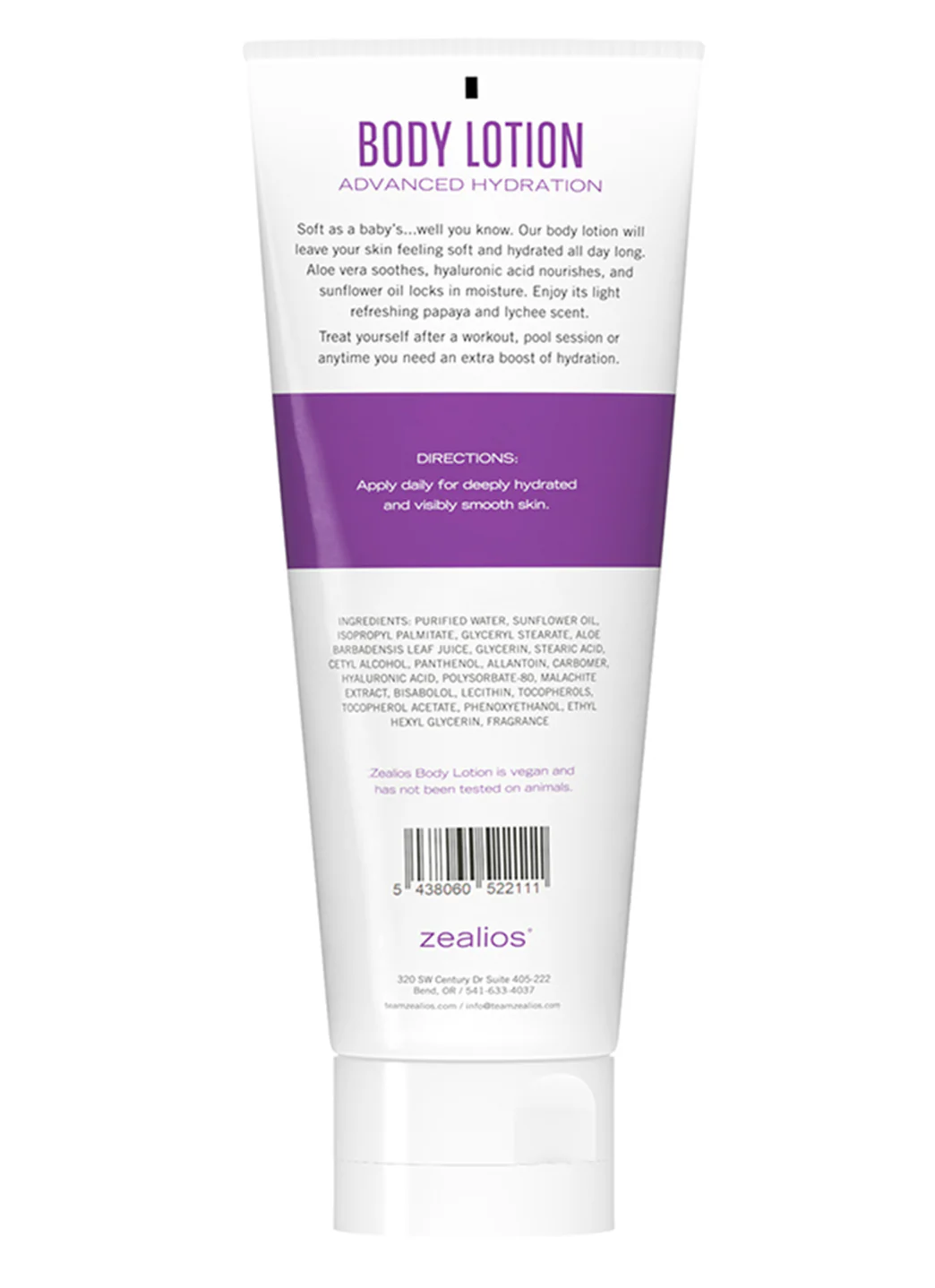 Zealios Skin Care Swim and Sport Lotion 8oz - Image 2