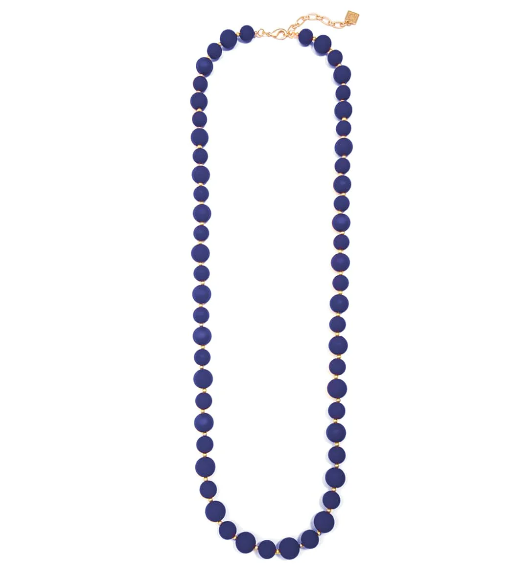 Zenzii Chunky Matte Beaded Long Necklace - Image 4