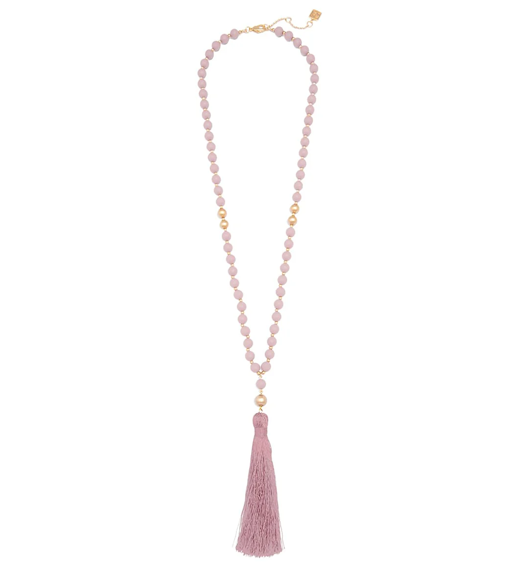Zenzii Matte Beaded Necklace With Tassel - Image 6