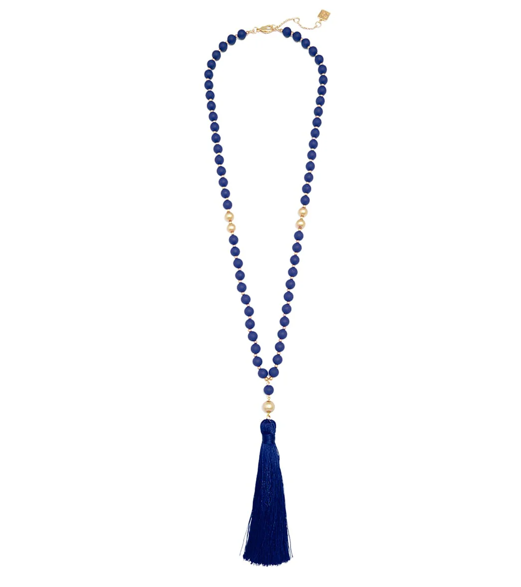 Zenzii Matte Beaded Necklace With Tassel - Image 9