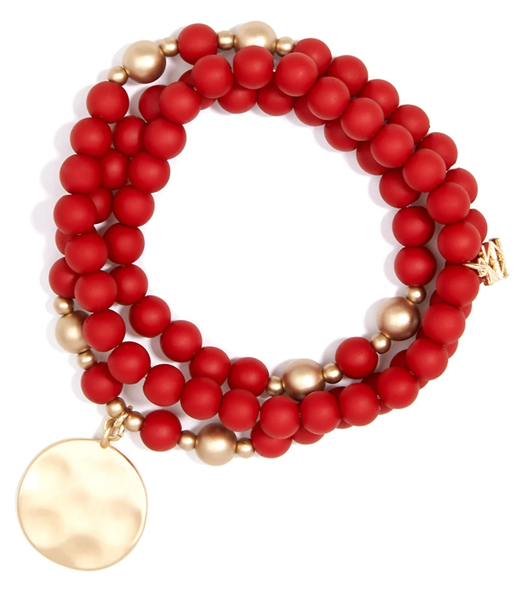 Zenzii Matte Beaded Wrap Charm Bracelet - Image 10