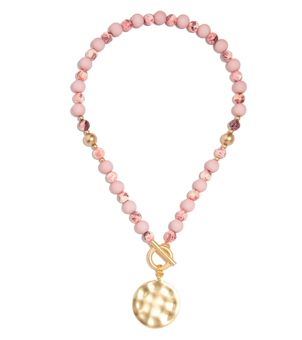 Zenzii Porcelain & Resin Beaded Charm Necklace - Image 3