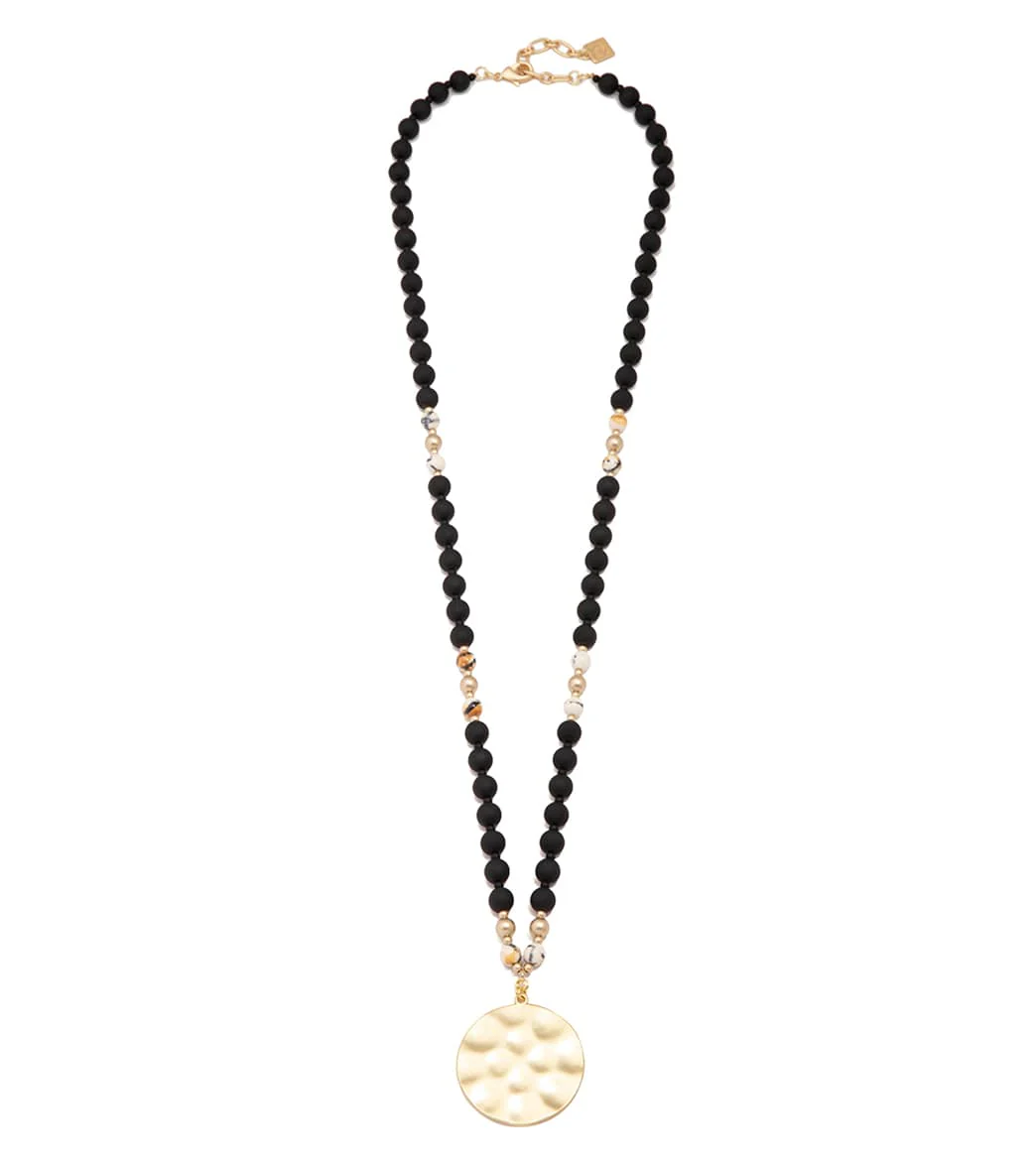 Zenzii Porcelain & Resin Beaded Pendant Necklace - Image 7