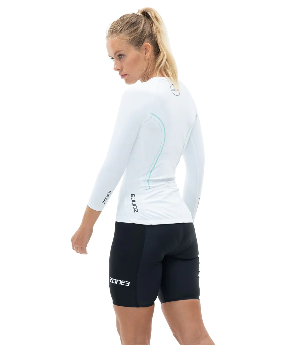 Zone 3 Women's Lava Aero 3/4 Sleeve Tri Top - Image 2