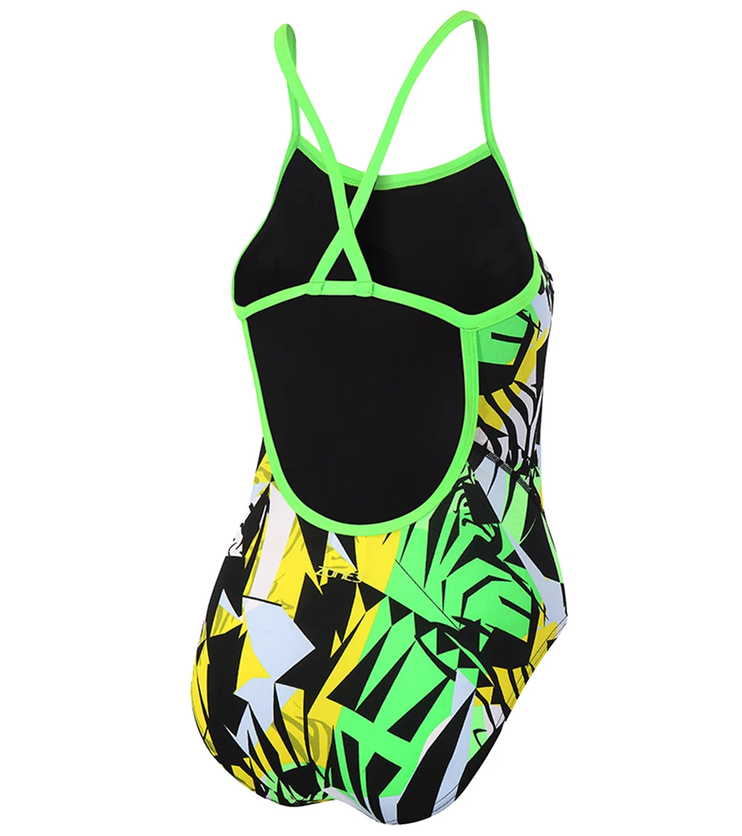 Zone3 Girls High Jazz 2.0 Strap Back Swimsuit - Image 2