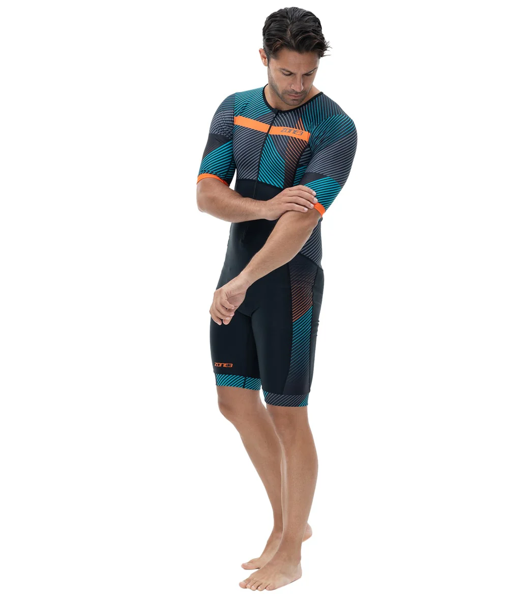 Zone3 Men's Activate+ Momentum Short Sleeve Trisuit - Image 10
