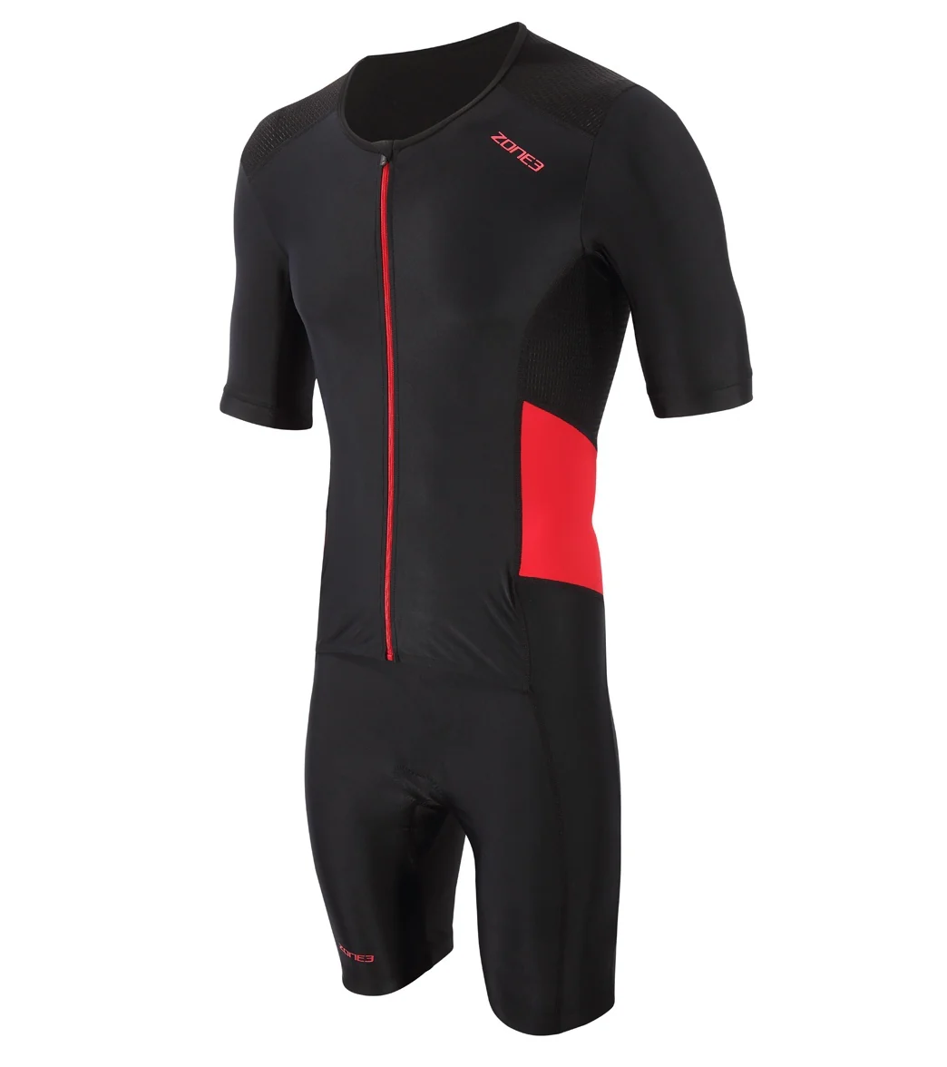 Zone3 Men's Activate Short Sleeve Full Zip Trisuit