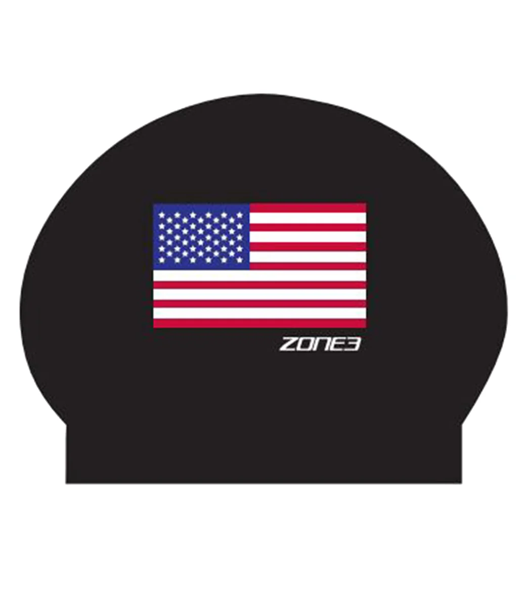 Zone3 Silicone Swim Cap USA - Image 3