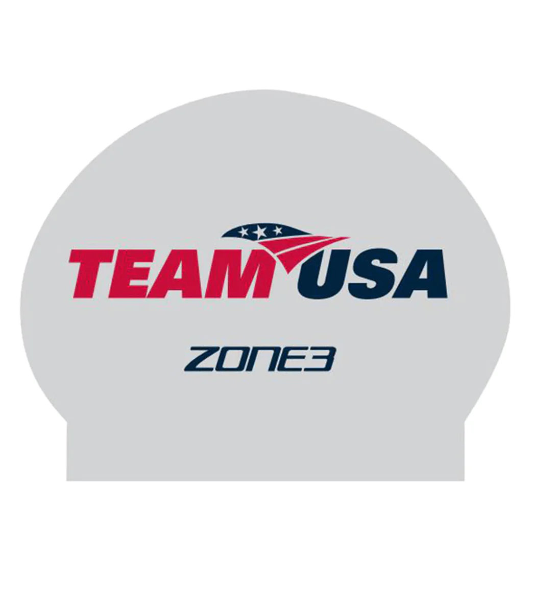 Zone3 Silicone Swim Cap USA - Image 4