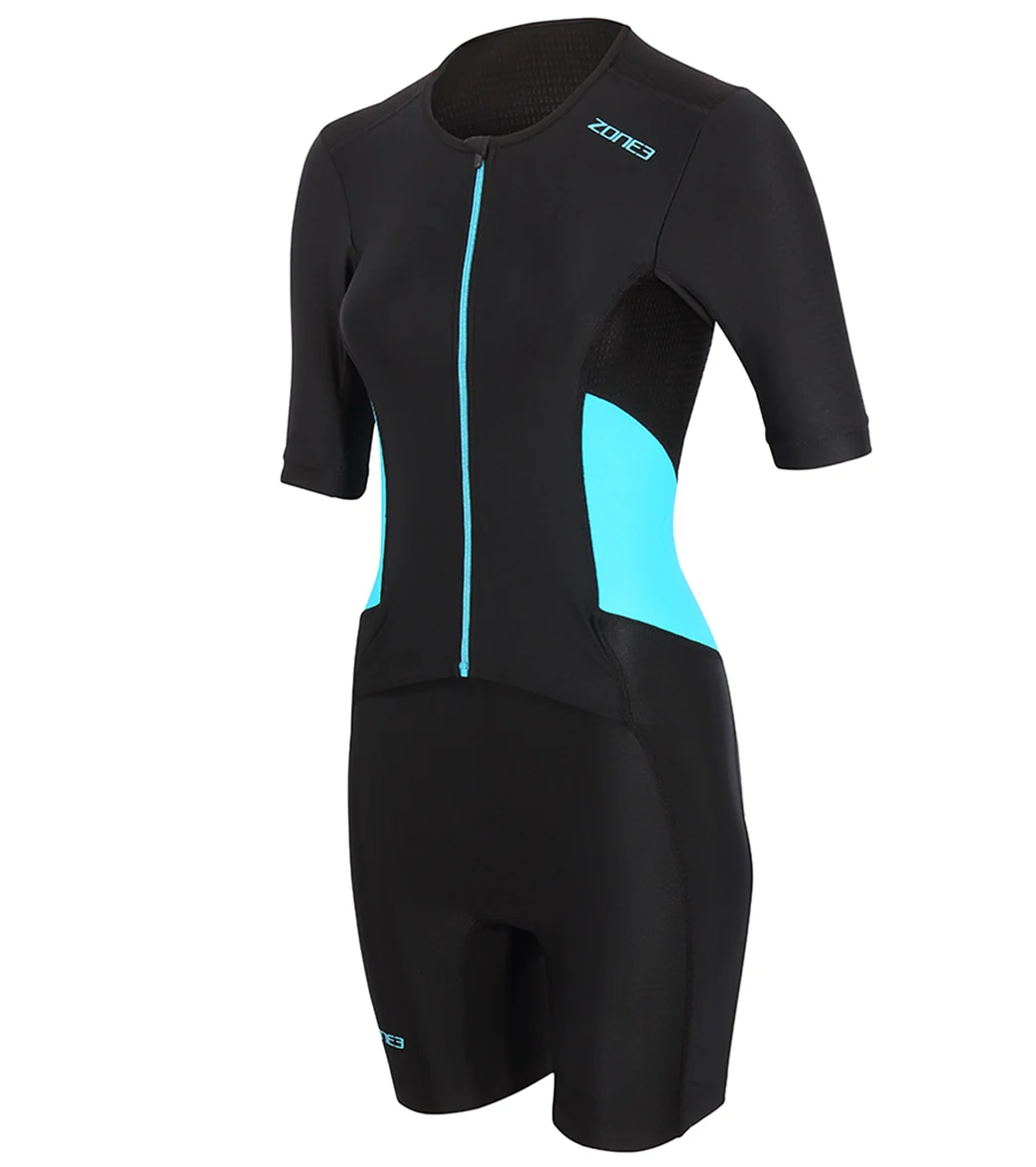 Zone3 Women's Activate Short Sleeve Full Zip Trisuit - Image 5